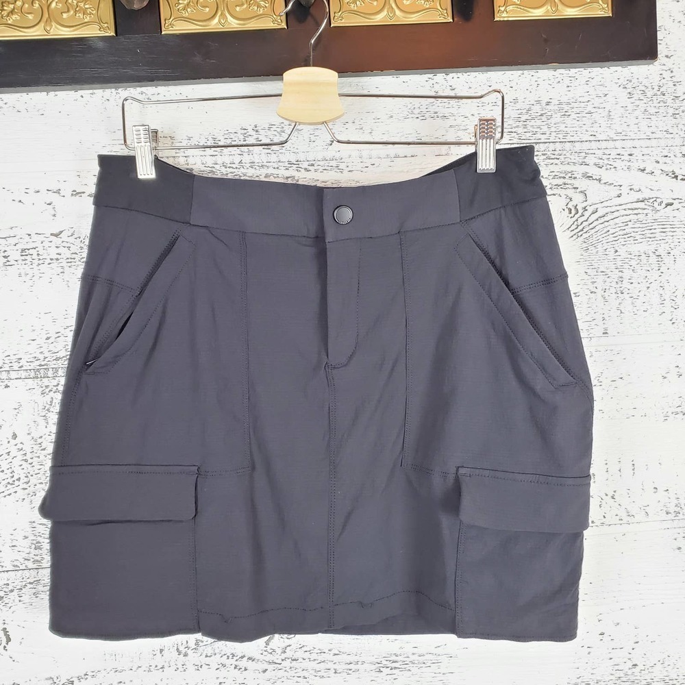 Athleta Black Trekkie Skort 2.0 Black Activewear Athleisure Travel Size 14